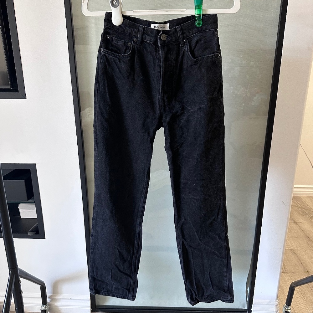 Reformation Black Jeans